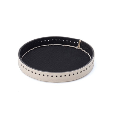 AB-802 Braided bag bottom round type　　small・beige