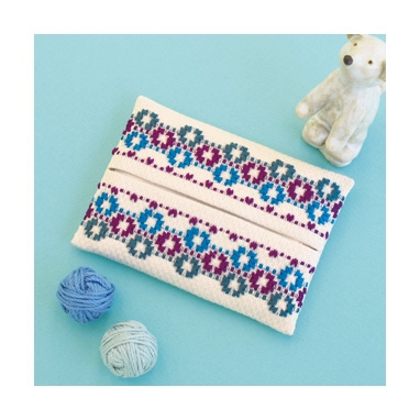 ティッシュケース（紫）