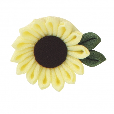 ひまわりのブローチ