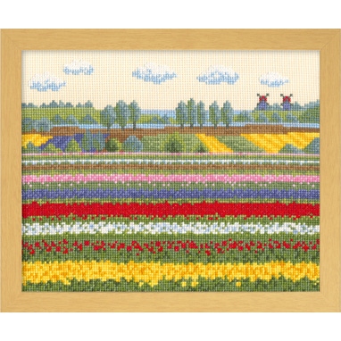 チューリップ畑（オランダ）