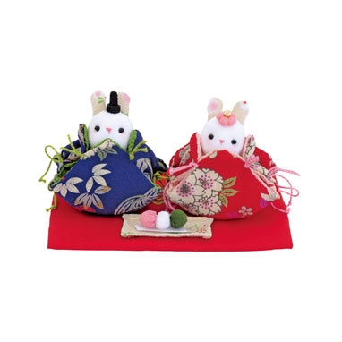 ちりめんうさぎ雛