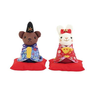 くまとうさぎの雛まつり