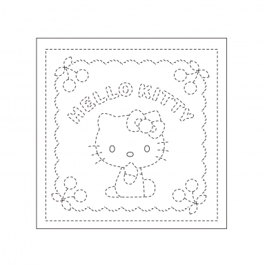 ハローキティとさくらんぼ（白)