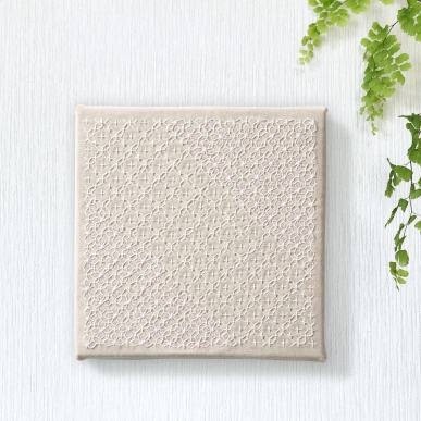 Flower cross　十字花刺し