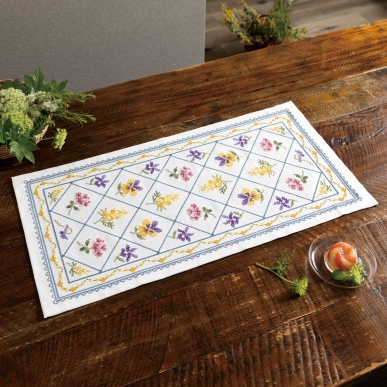 ミモザと春の小花