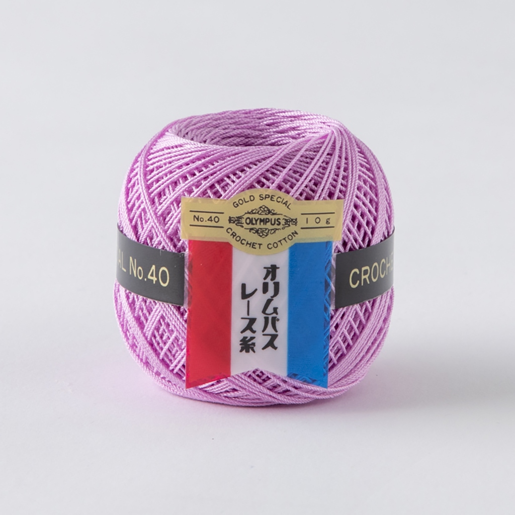 金票40番レース糸10g玉巻　132番色 2玉使用