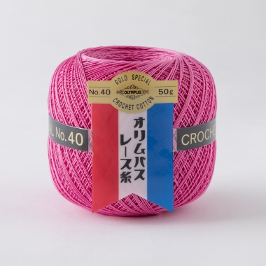 金票40番レース糸50g玉巻　126番色 １玉使用